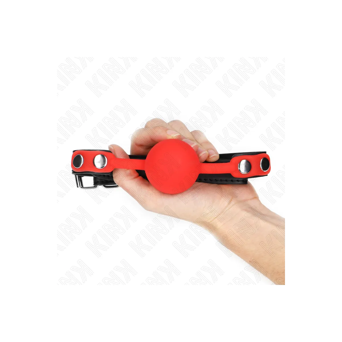 Roter Silikonball 4 cm Knebel 60 X 2 cm von Kink Collar & Gag | Fesselliebe.de