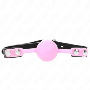 Leuchtender Silikonball 4 cm Knebel 60 X 2 cm von Kink Collar & Gag | Fesselliebe.de