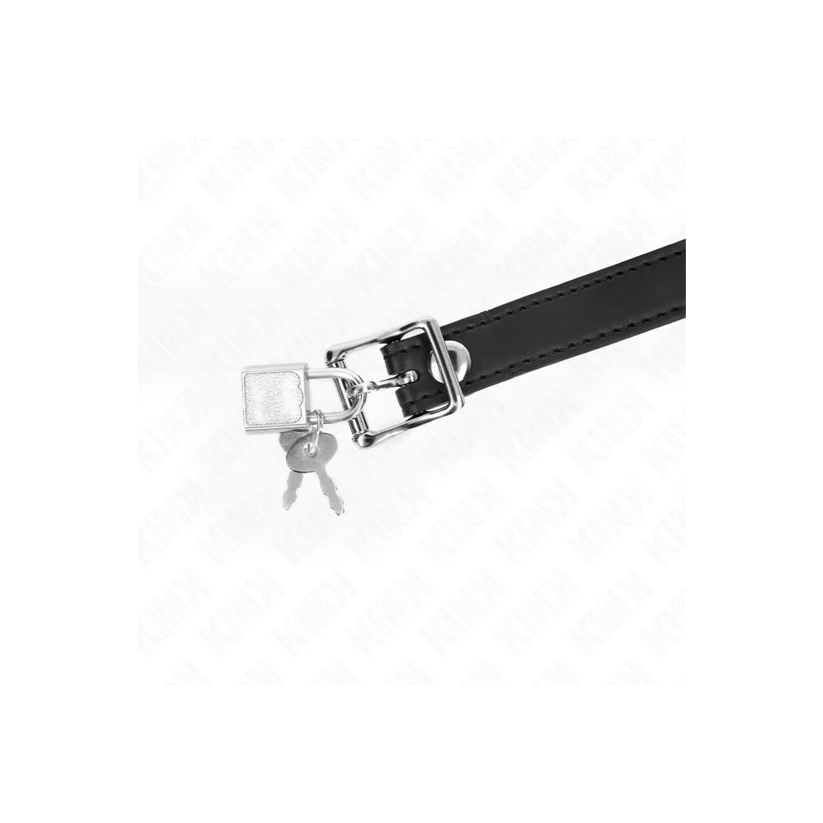 Modell 1 Silikonball 4 cm Knebel mit Schloss 60 X 2 cm von Kink Collar & Gag | Fesselliebe.de