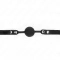 Modell 1 Silikonball 4 cm Knebel mit Schloss 60 X 2 cm von Kink Collar & Gag