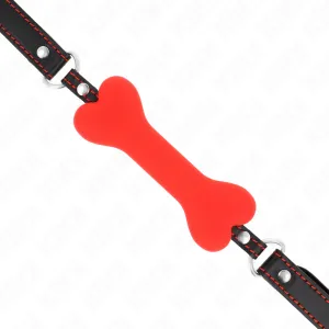 Roter Knochen 12 cm Gag 63 X 2 cm von Kink Collar & Gag