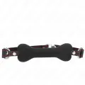 Schwarzer Knochen 12 cm Gag 63 X 2 cm von Kink Collar & Gag