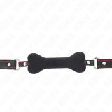 Schwarzer Knochen 12 cm Gag 63 X 2 cm von Kink Collar & Gag | Fesselliebe.de