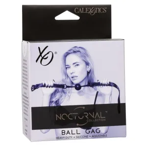 Nocturnal Ball Gag Silikon Schwarz von Calexotics