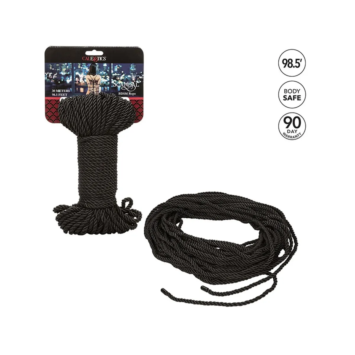 Scandal Schwarzes Bdsm-Seil 30 M von Calexotics | Fesselliebe.de