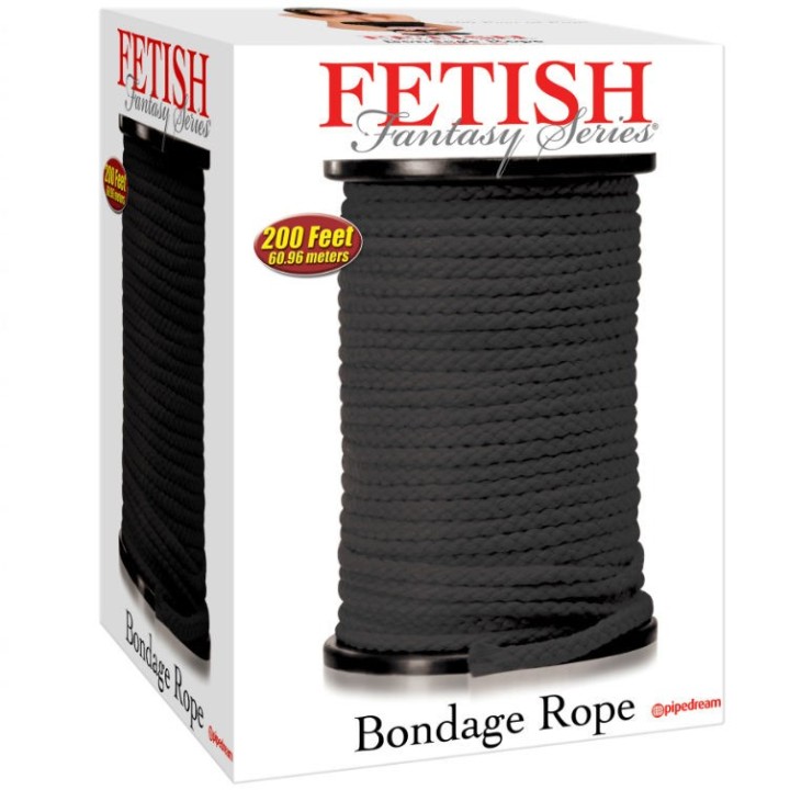 Bondageseil Schwarz 60,96 Meter von Fetish Fantasy Series | Fesselliebe.de