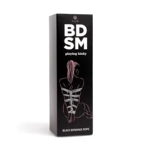 Schwarzes Bondage-Seil Bdsm-Kollektion von Secretplay 100% Fetish