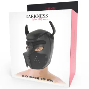 Neopren-Hundemaske mit Abnehmbarer Maule M von Darkness Bondage