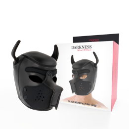 Neopren-Hundemaske mit Abnehmbarer Maule L von Darkness Bondage | Fesselliebe.de