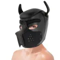 Neopren-Hundemaske mit Abnehmbarer Maule L von Darkness Bondage