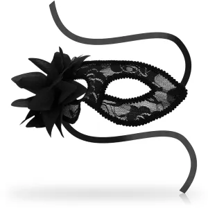 Masken Schwarze Spitzen- und Blumenmasken von Ohmama Masks
