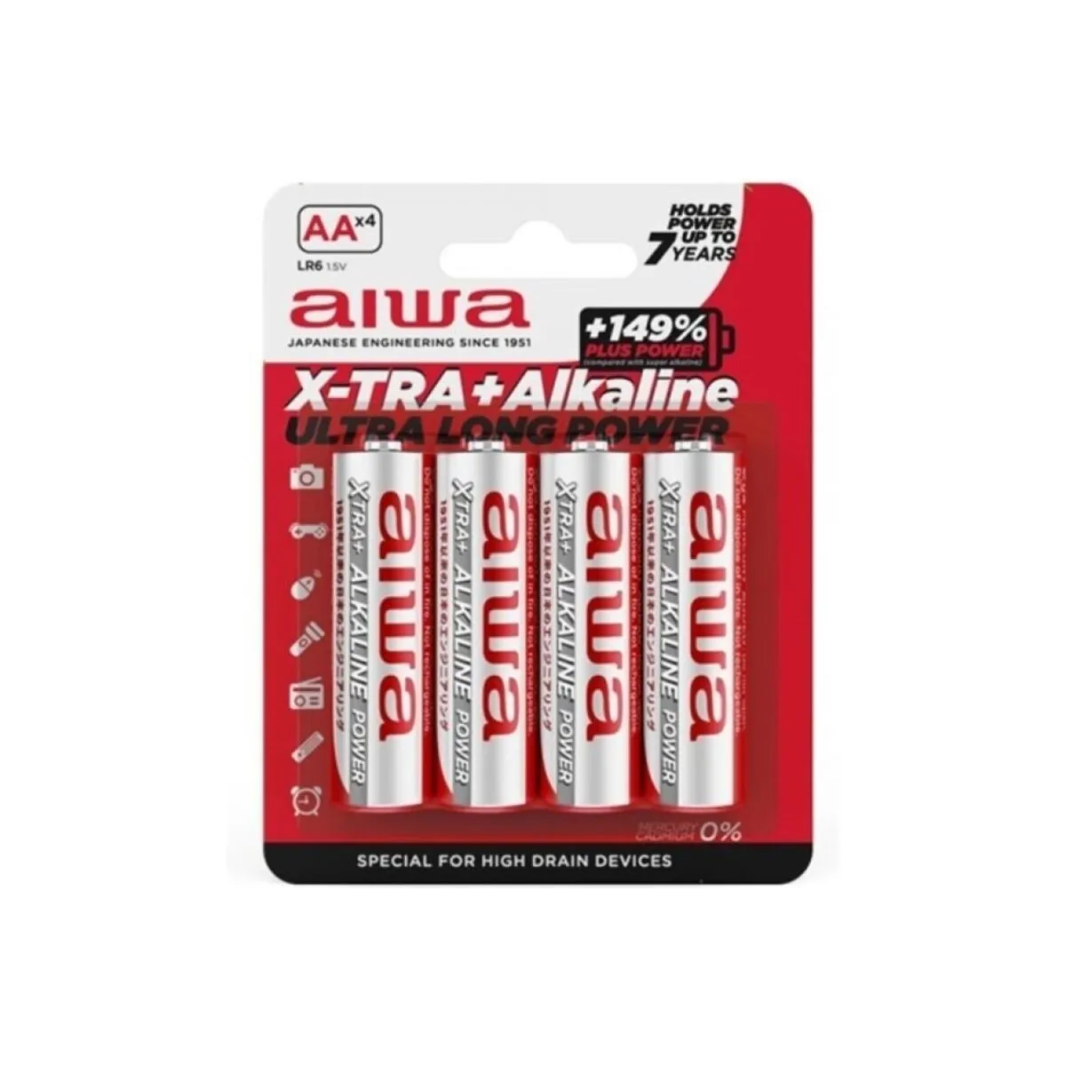 X-Tra Alkaline Aa Alkaline Batterie Lr6 Blister*4 von Aiwa | Fesselliebe.de
