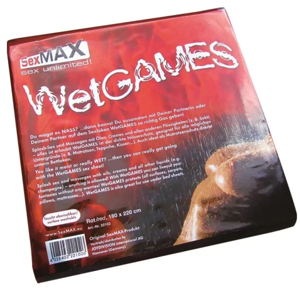 Sexmax - Wetgames Sex-Laken Red von Joydivision Sexmax | Fesselliebe.de
