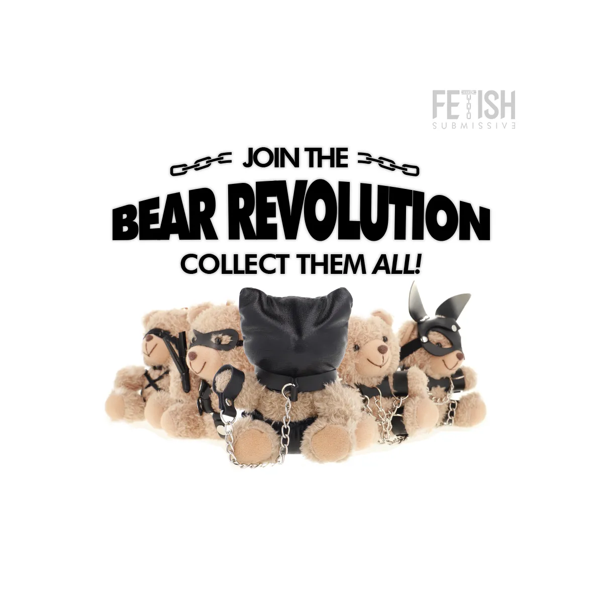 Momo Bdsm Teddybär Modell 8 von Fetish Submissive Rebel Toys | Fesselliebe.de