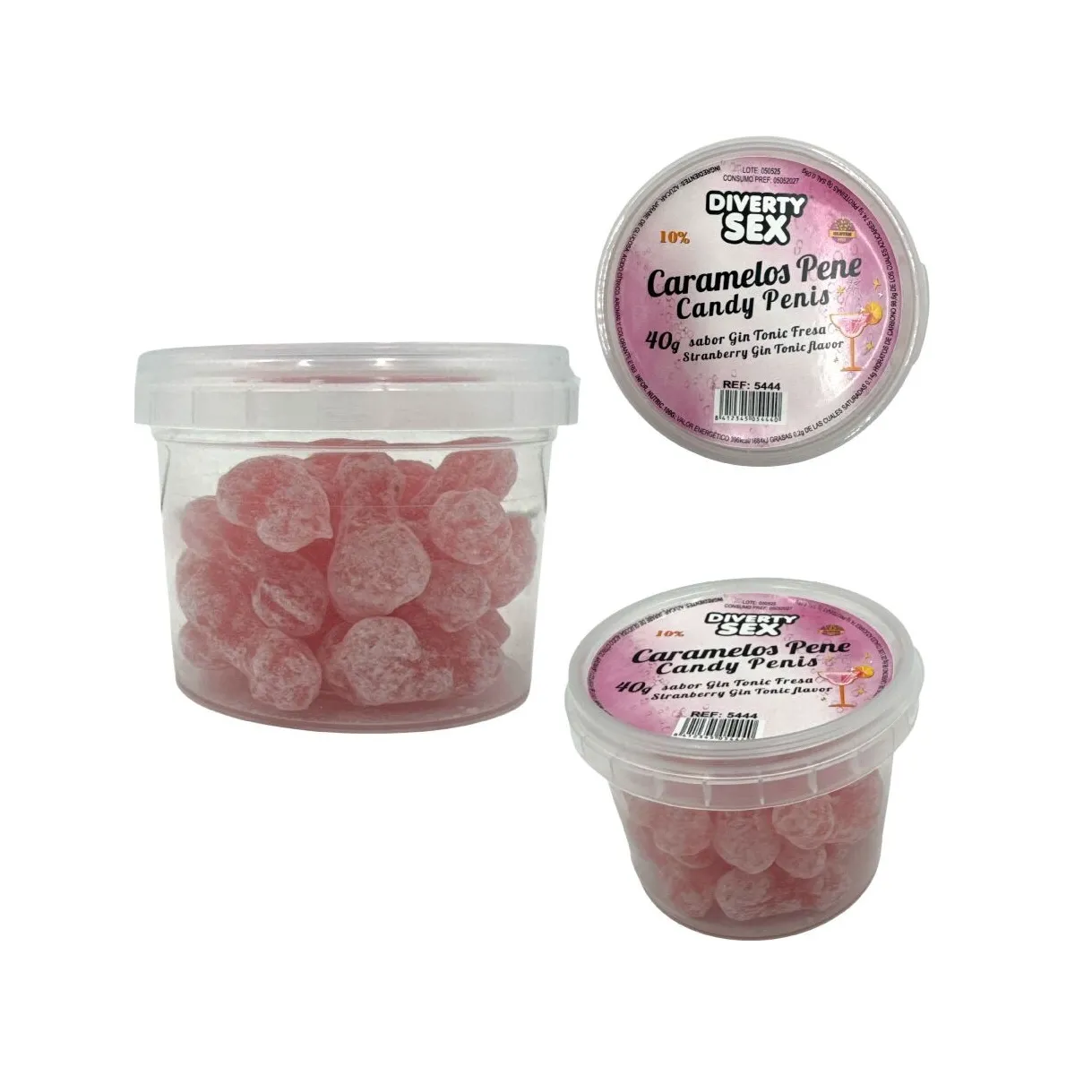 20 Penisbonbons mit Gin-Tonic-Geschmack von Diablo Picante | Fesselliebe.de