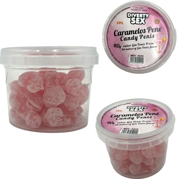 20 Penisbonbons mit Gin-Tonic-Geschmack von Diablo Picante | Fesselliebe.de