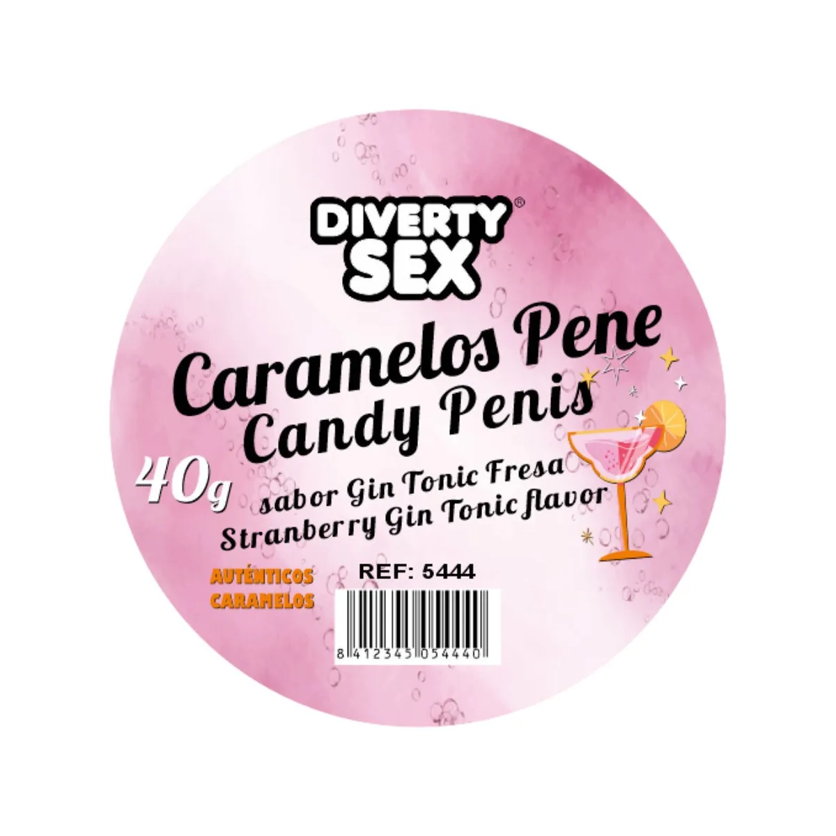20 Penisbonbons mit Gin-Tonic-Geschmack von Diablo Picante | Fesselliebe.de