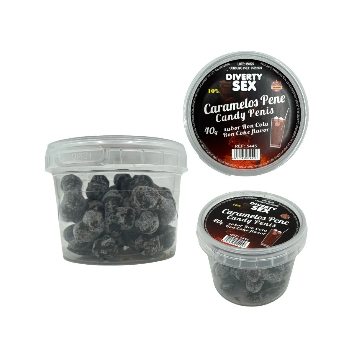 20 Penis-Süssigkeiten mit Ron-Cola-Aroma von Diablo Picante | Fesselliebe.de