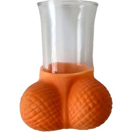 Shotglas aus Glas mit natürlichen Eiern von Diablo Picante | Fesselliebe.de