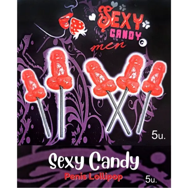 Box mit 5 Penis-Lutscher In Kirschform von Diablo Picante | Fesselliebe.de