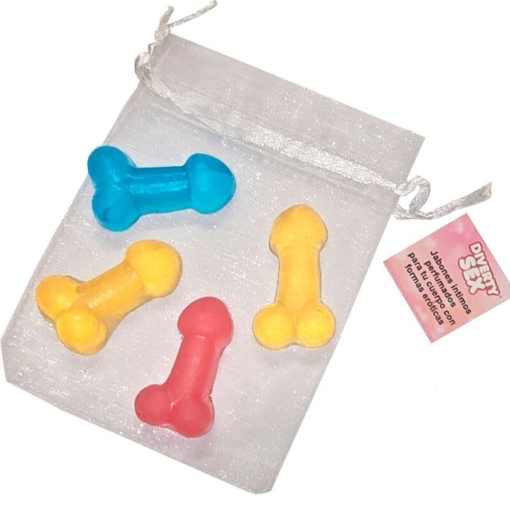 4 Mini-Duftseifen In Penisform von Diablo Picante | Fesselliebe.de