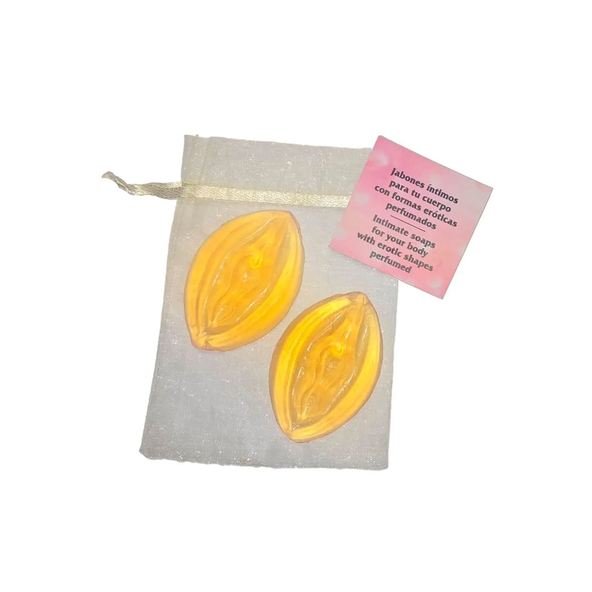 2 Gelbe Duftseifen In Vaginaform von Diablo Picante | Fesselliebe.de