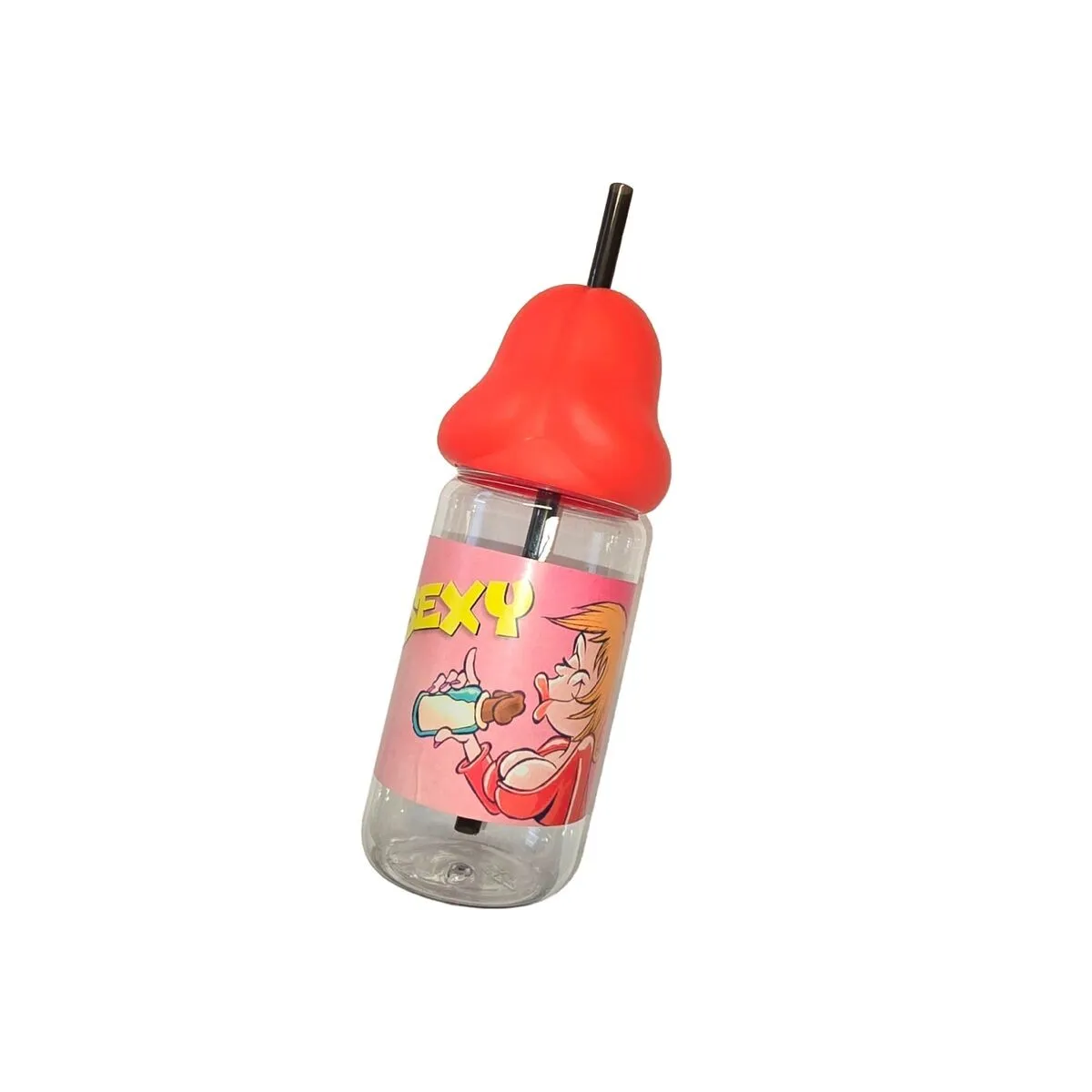 Penisförmige 360 ml Babyflasche Rot von Diablo Picante | Fesselliebe.de