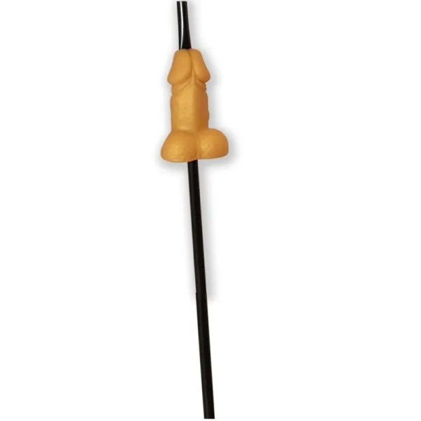 Goldener Strohhalm In Penisform von Diablo Picante | Fesselliebe.de