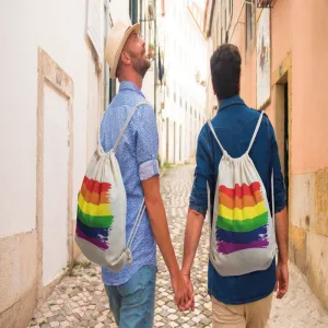 Baumwoll-Rucksack mit Lgbt-Flagge von Pride