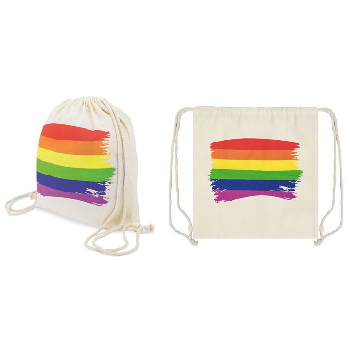 Baumwoll-Rucksack mit Lgbt-Flagge von Pride | Fesselliebe.de