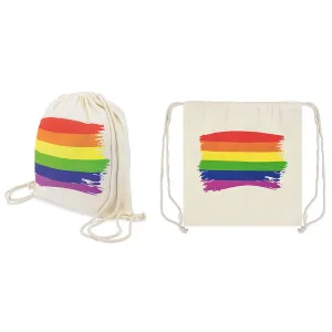 Baumwoll-Rucksack mit Lgbt-Flagge von Pride