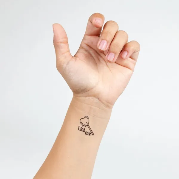 Set mit 10 Temporren Tattoos aus der Candy Collection von Secretplay | Fesselliebe.de