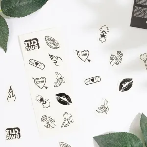 Set mit 10 Temporren Tattoos aus der Candy Collection von Secretplay