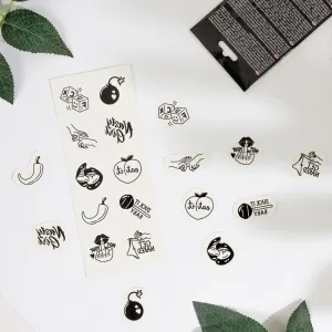 Set mit 10 Temporren Tattoos aus der Spicy Collection von Secretplay
