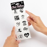 Set mit 10 Temporren Tattoos der Kinky Collection von Secretplay | Fesselliebe.de