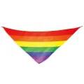 Regenbogenflagge Dreieckiger Baumwollschal von Pride