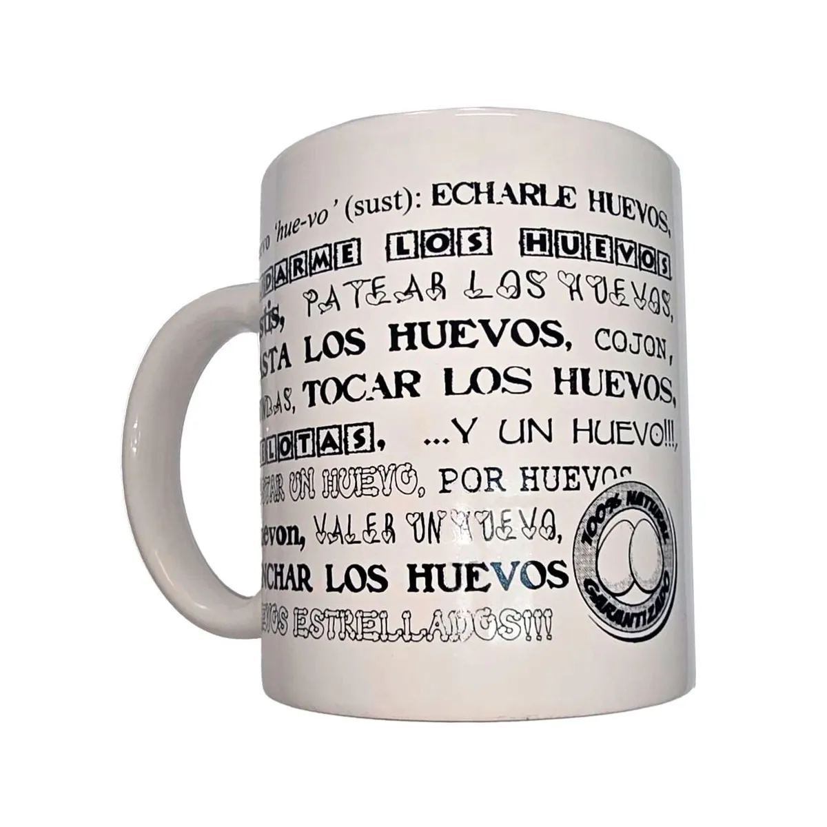 Weisser Becher mit Kugeln Synonymen 370 ml von Diablo Picante | Fesselliebe.de