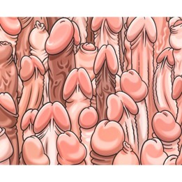 Farbiges Mauspad mit Penis-Design von Diablo Picante | Fesselliebe.de