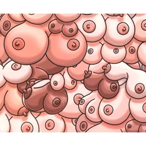 Farbiges Mauspad mit Titten-Design von Diablo Picante | Fesselliebe.de