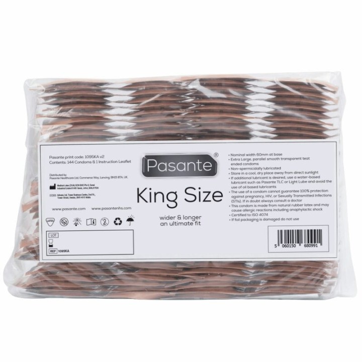 Kondome King Size Beutel 144 Stück von Pasante | Fesselliebe.de