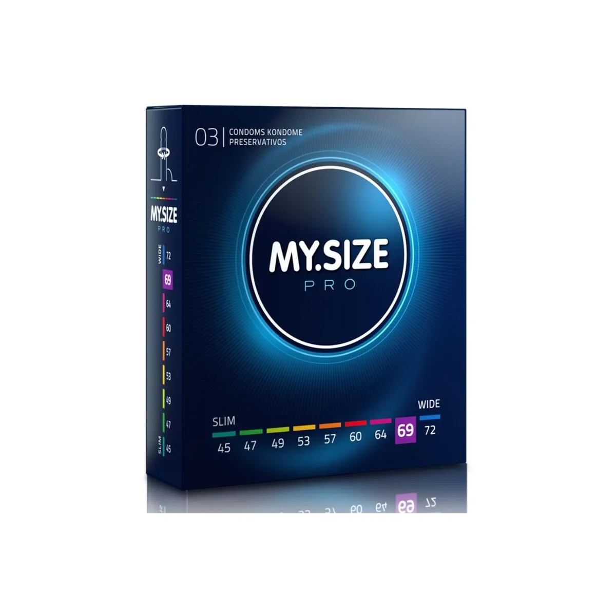 Pro Kondome 69 Mm 3 Stück von My Size Pro | Fesselliebe.de