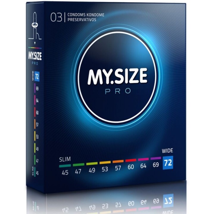 Pro Kondome 72 Mm 3 Stück von My Size Pro | Fesselliebe.de