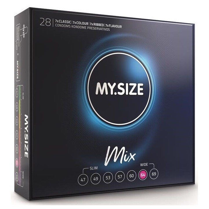 Mix Kondome 64 Mm 28 Stück von My Size Mix | Fesselliebe.de
