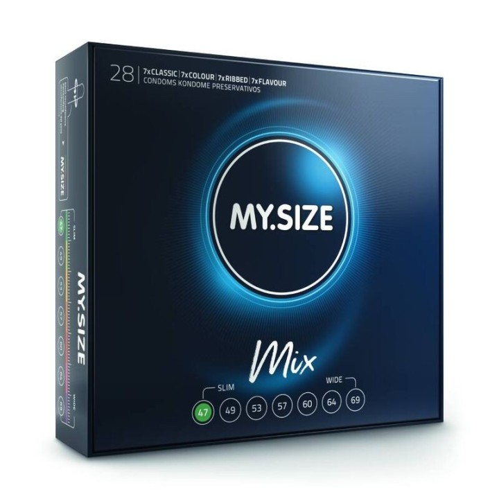 Mix Kondome 47 Mm 28 Stück von My Size Mix | Fesselliebe.de