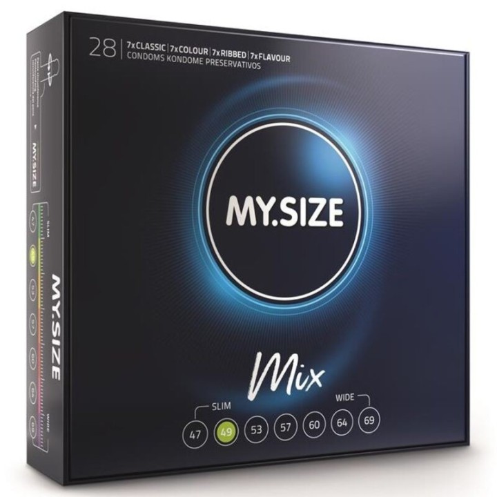 Mix Kondome 49 Mm 28 Stück von My Size Mix | Fesselliebe.de