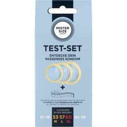 Testset mit 3 Kondomen In Verschiedenen Grössen + Massband von Mister Size | Fesselliebe.de
