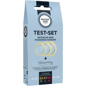 Testset mit 3 Kondomen In Verschiedenen Grössen + Massband von Mister Size