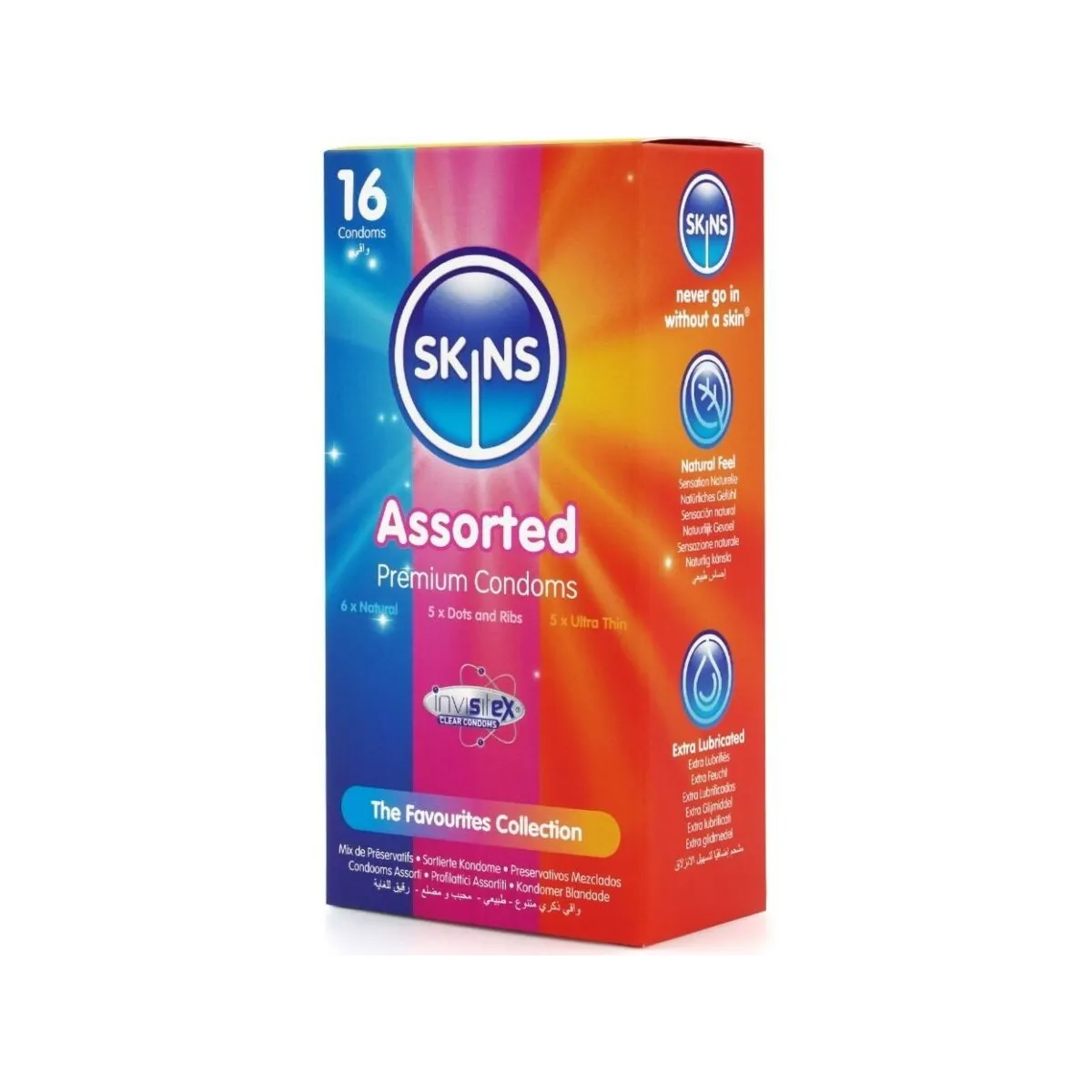 Sortierte Premium-Kondome Packung 16 von Skins | Fesselliebe.de