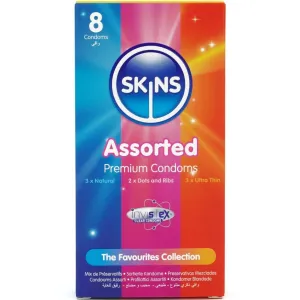 Sortierte Premium-Kondome Packung 8 von Skins | Fesselliebe.de