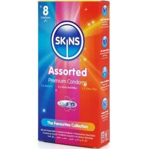 Sortierte Premium-Kondome Packung 8 von Skins